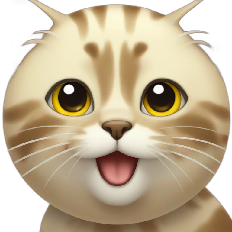 Cat with a bee emoji