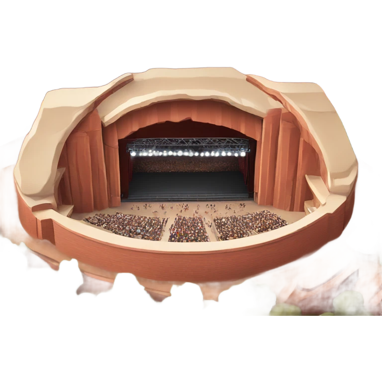 Red rocks amphitheater  emoji