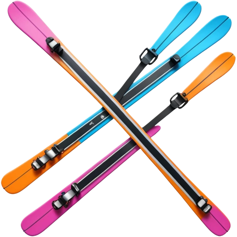 skis,colorful, Snow Gear,negative: character. emoji