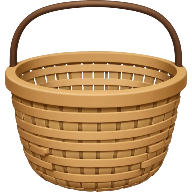 round woven basket emoji