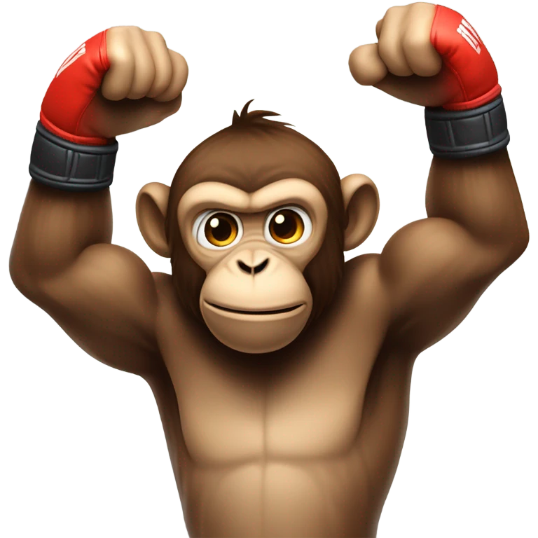 Monkey boxing emoji