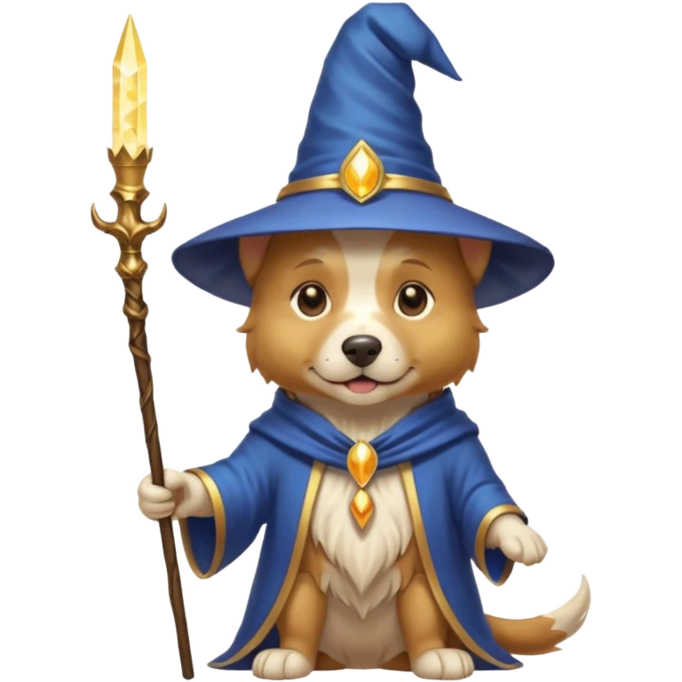 Dog wizard emoji