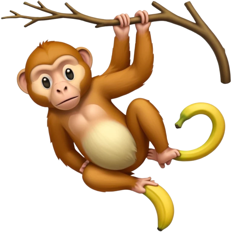 long banana-like dangling nose proboscis monkey emoji