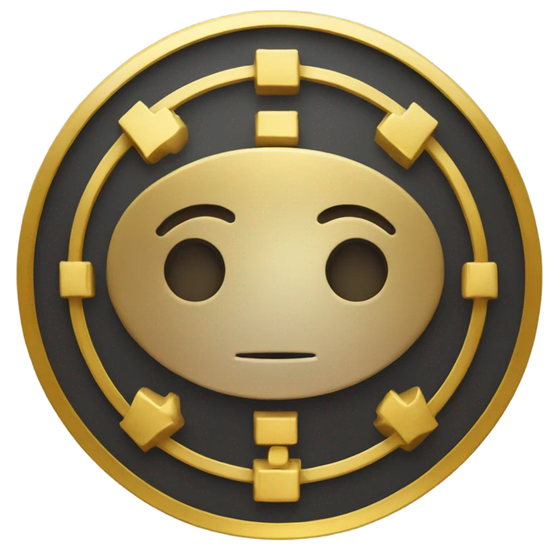 Xrp with Gold emoji