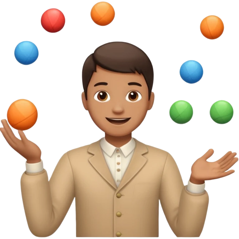person juggling without the balls emoji