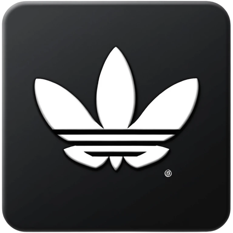 Adidas white stripes on black emoji emoji