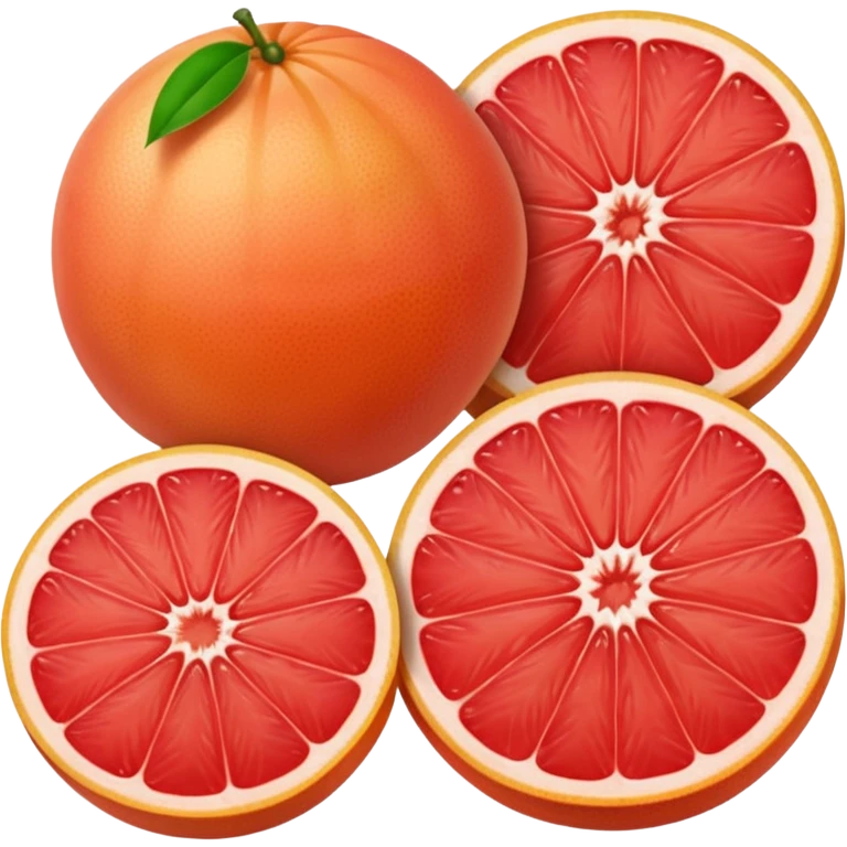 red grapefruit emoji