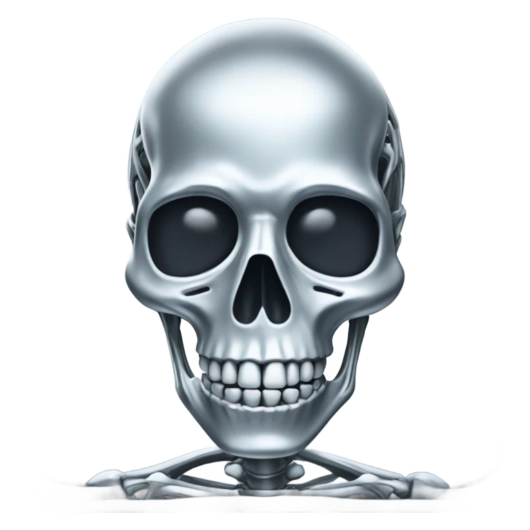 Chrome out skeleton  emoji