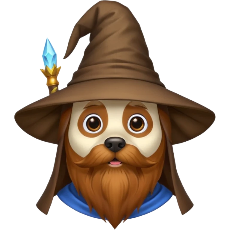 Dog wizard emoji