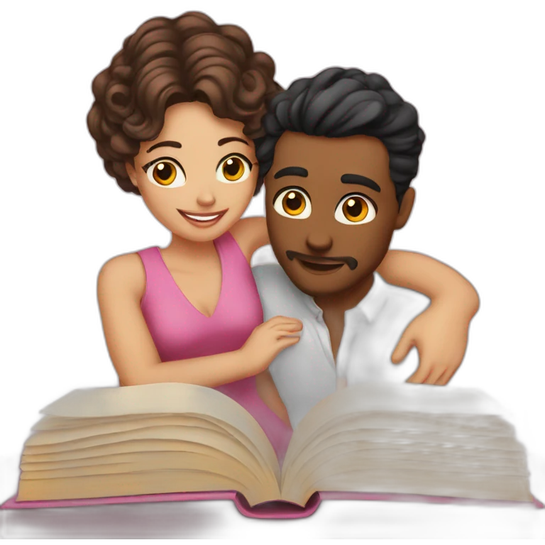 Romance book emoji