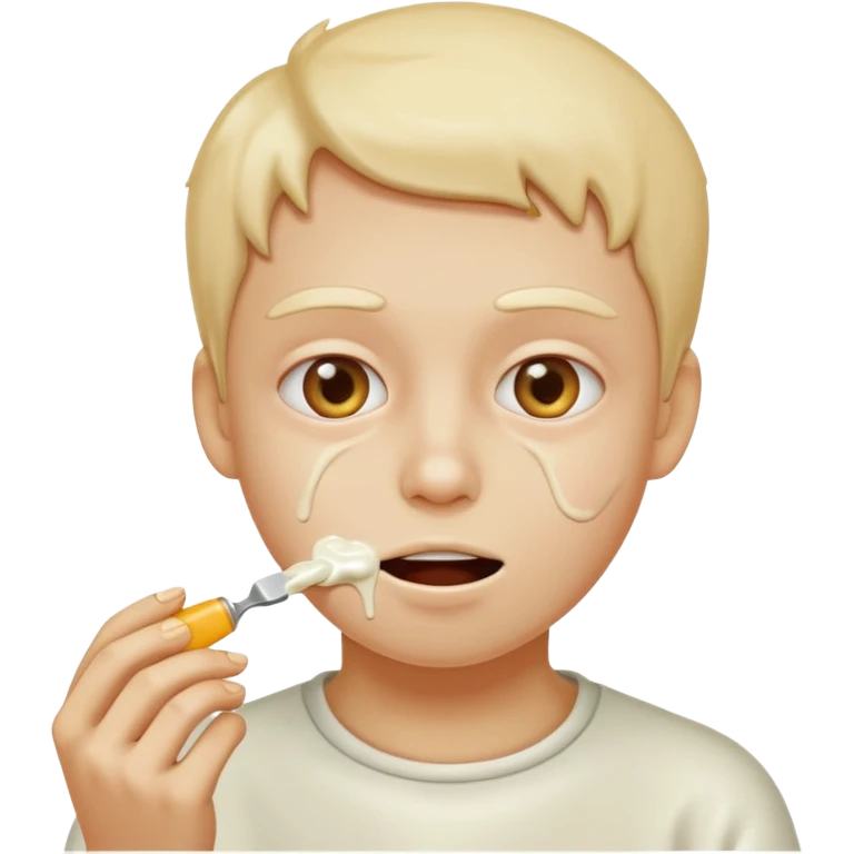 eating glue emoji
