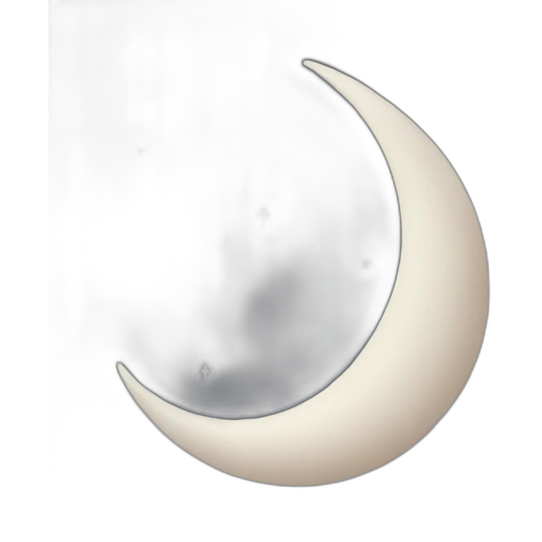 Crescent Moon emoji | AI Emoji Generator
