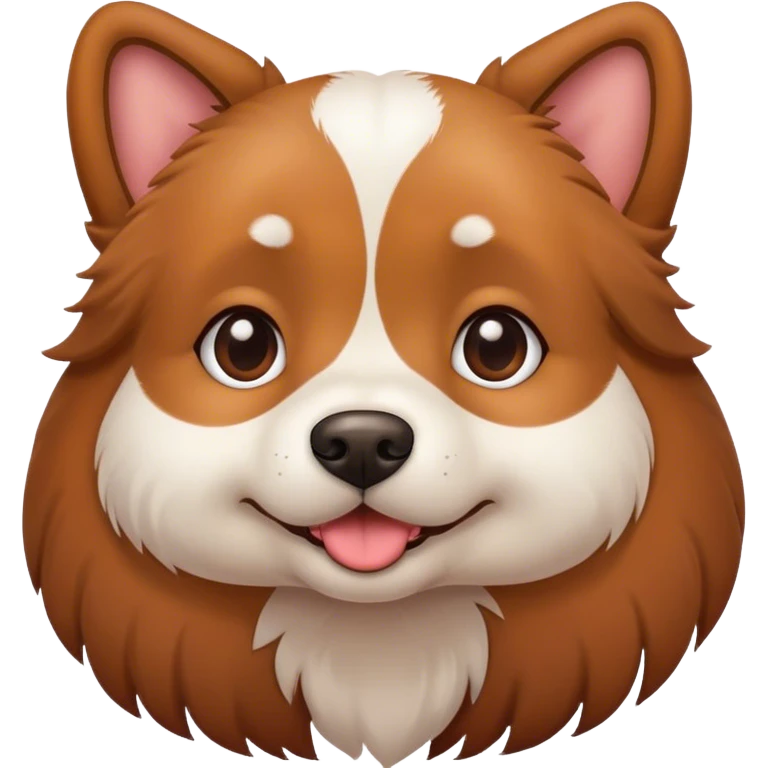 A cute dog ￼ emoji