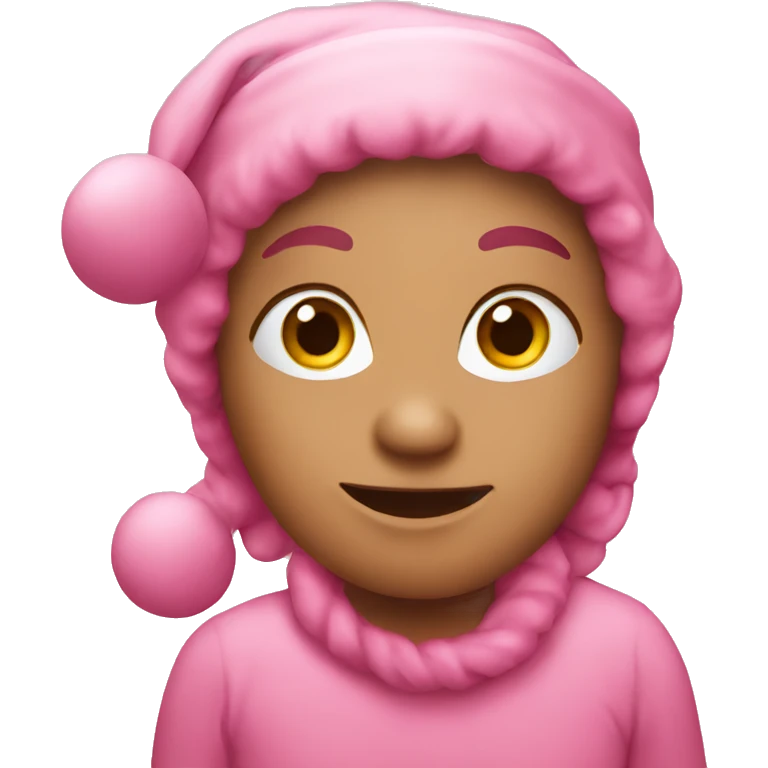Pink Christmas emoji