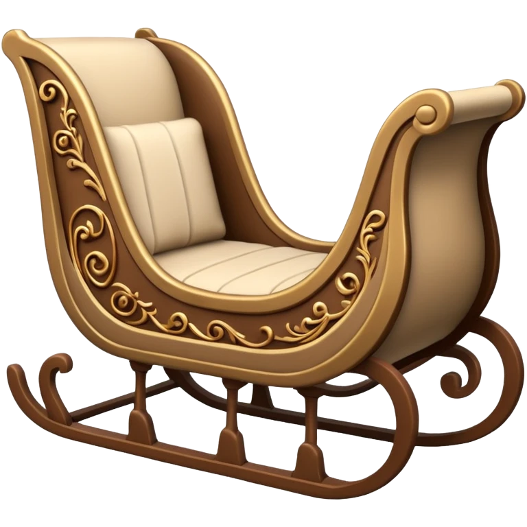 beige winter sleigh emoji