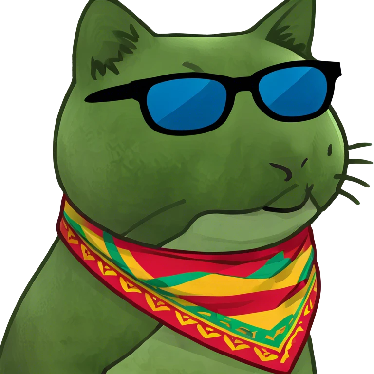 Cat with sunglasses emoji