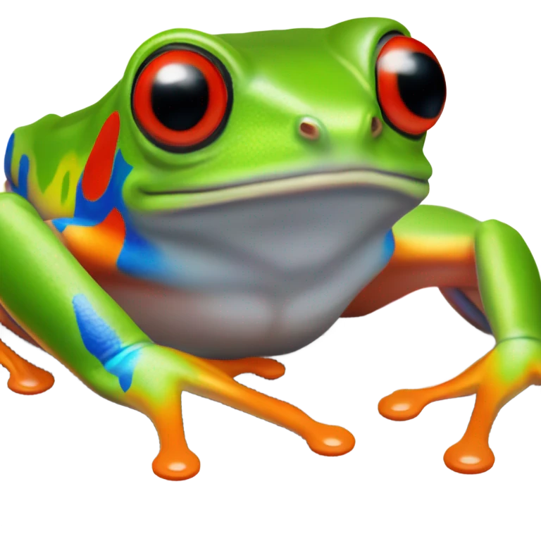 Red eyed tree frog  emoji