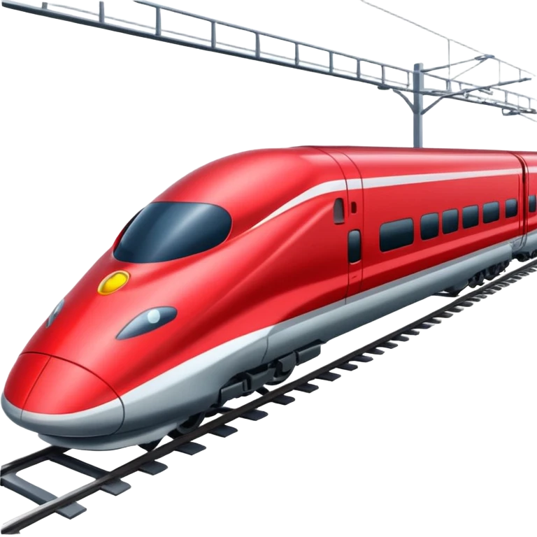 Red bullet Train emoji