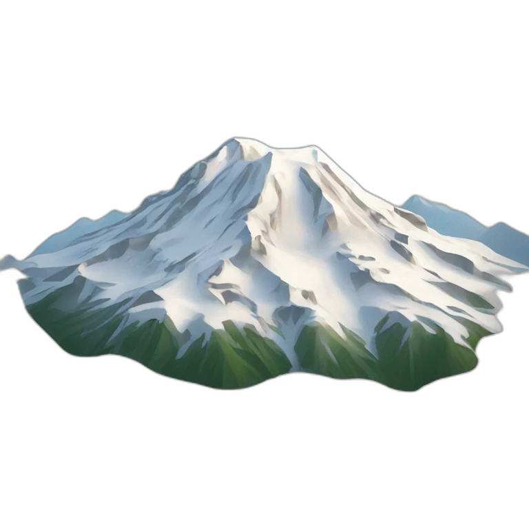 Snowy-mountain-mt-mount-rainier emoji