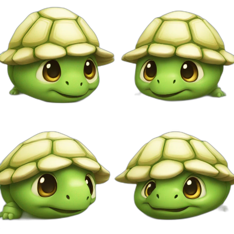 Mitsuri sur tortue emoji