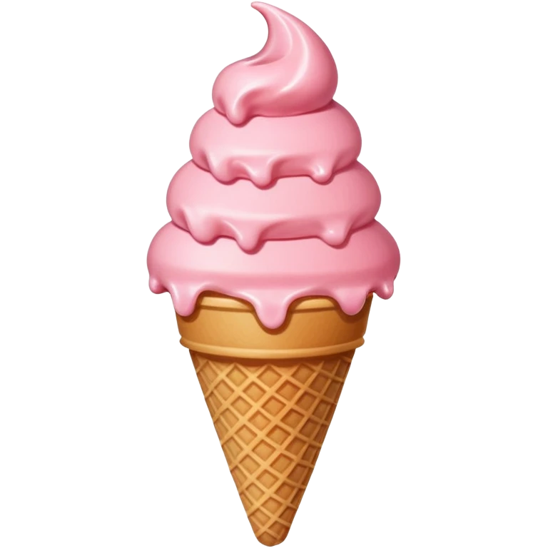 strawberry ice cream emoji