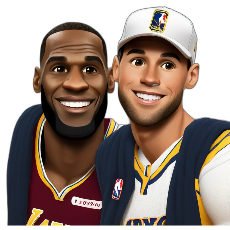 lebron james and cristiano ronaldo kissi emoji