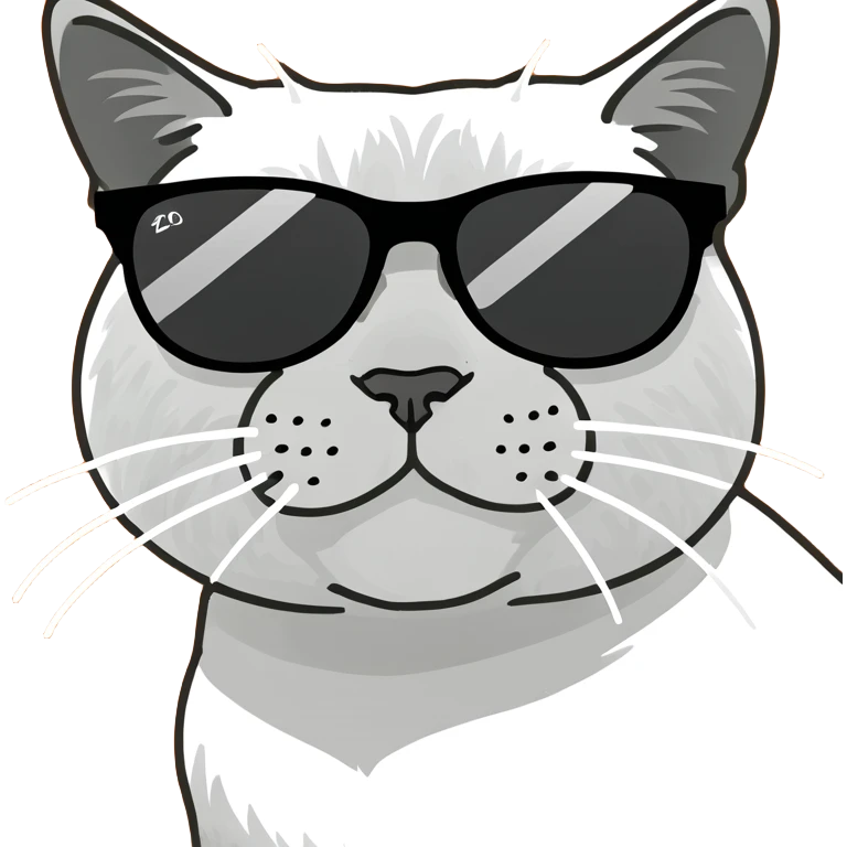 Cat with sunglasses emoji