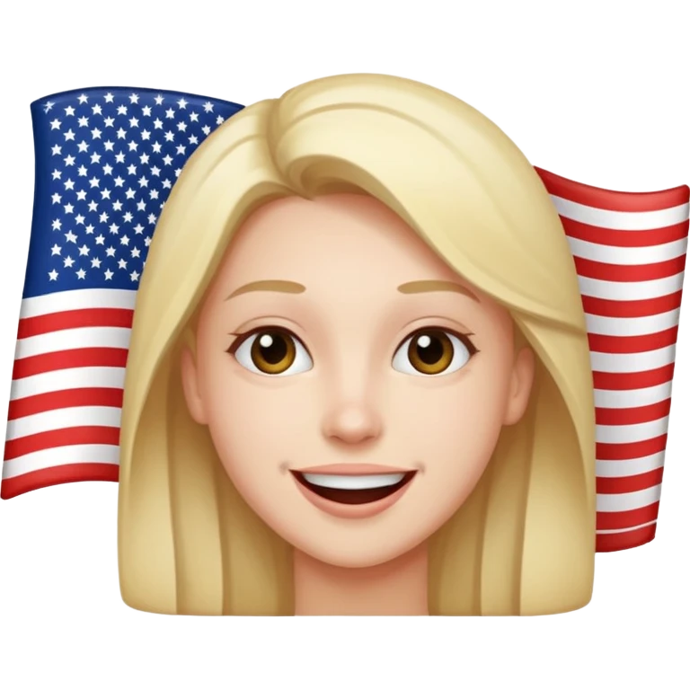 The Joyful American emoji