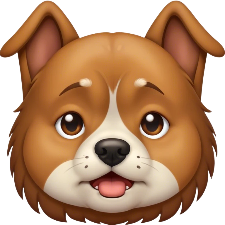 A dog crying  emoji