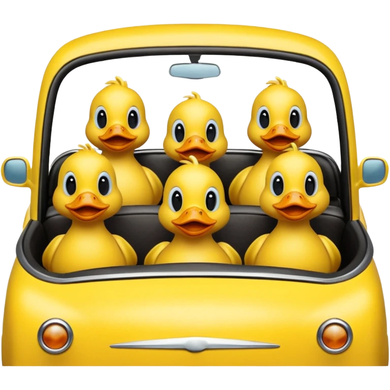 Driving ducks emoji
