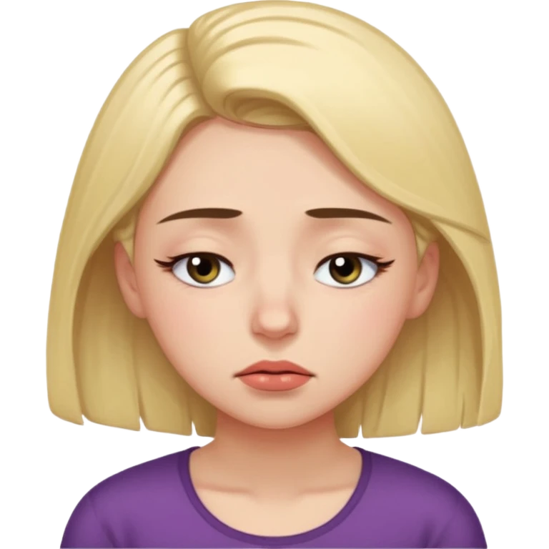 засыпающая девушка, глаза приоткрыты, она борется со сном  emoji