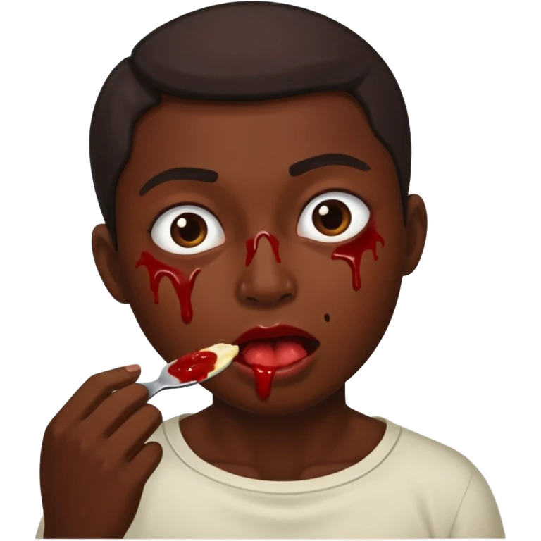 Eating anus emoji