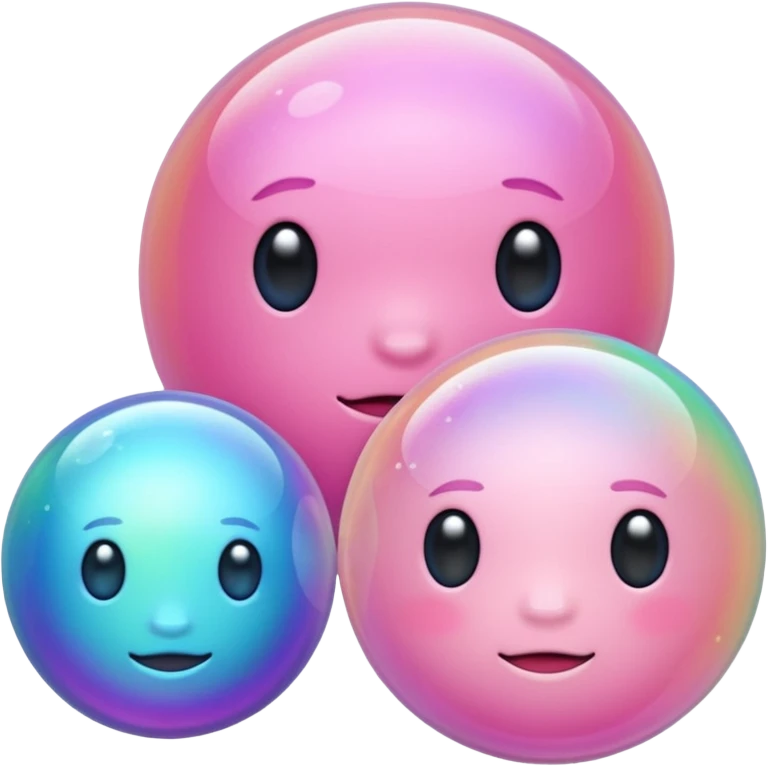 pink bubbles emoji