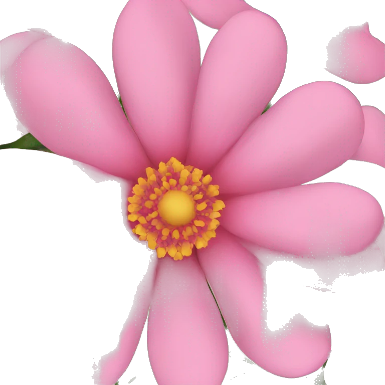 A pink flower emoji