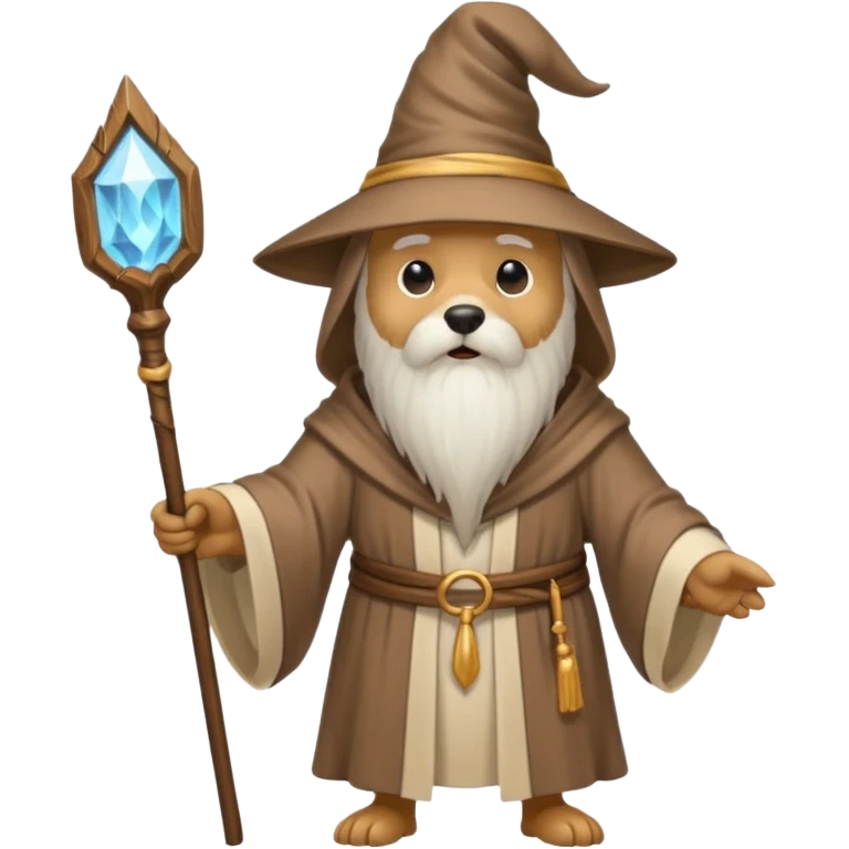 Dog wizard emoji