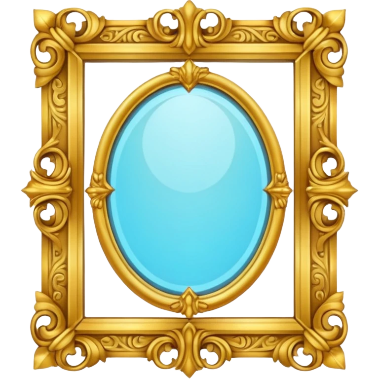Golden mirror – Fancy frame, glowing

































 emoji