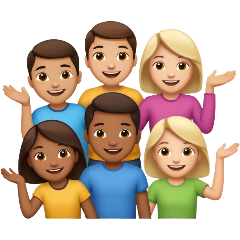 kids playing emoji