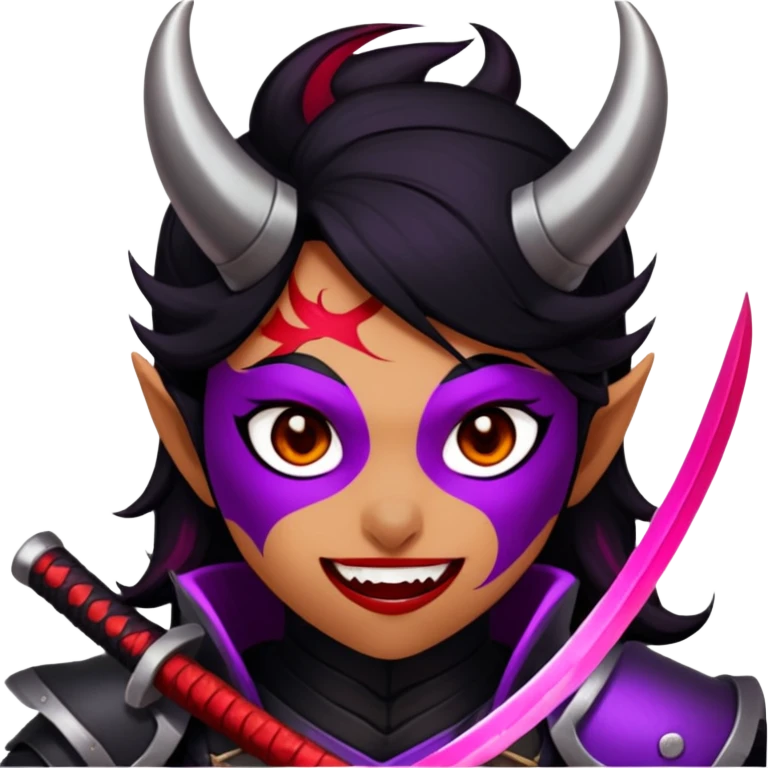 Demon-Horned Warrior emoji