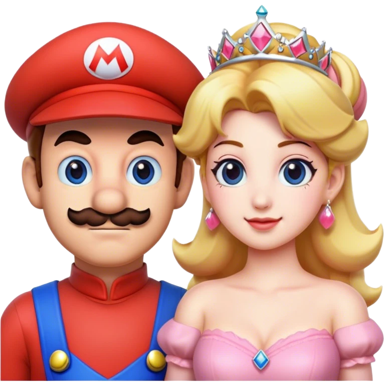 Mario and princess peach emoji