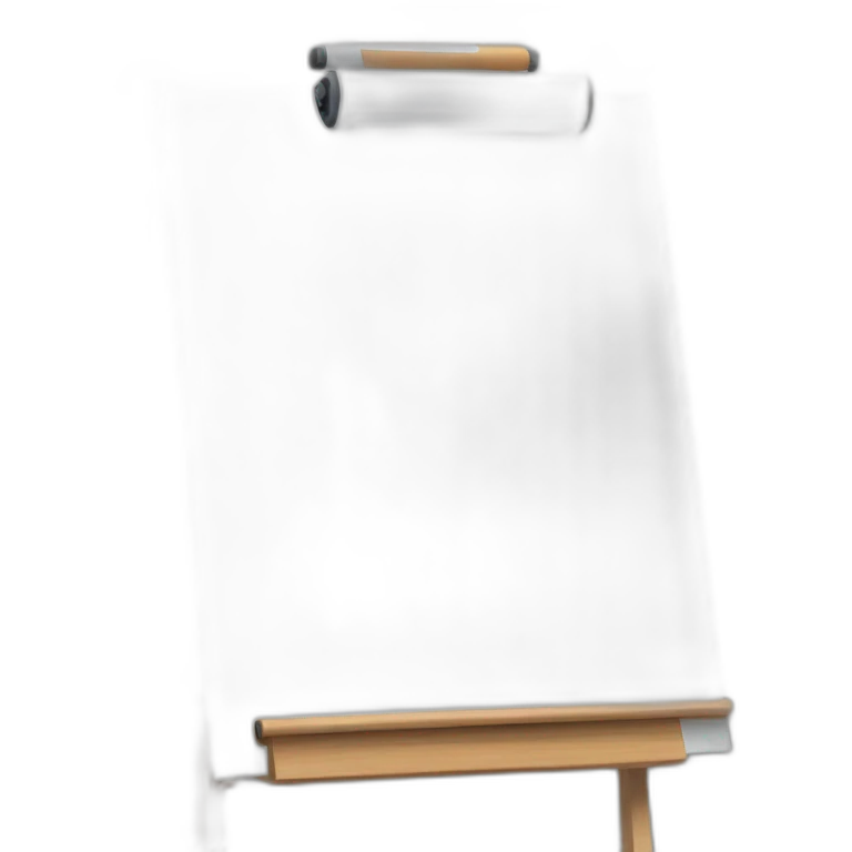 marker board Flipchart without face emoji