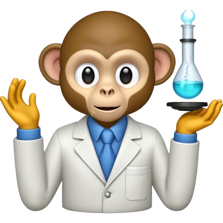 scienist monkey emoji