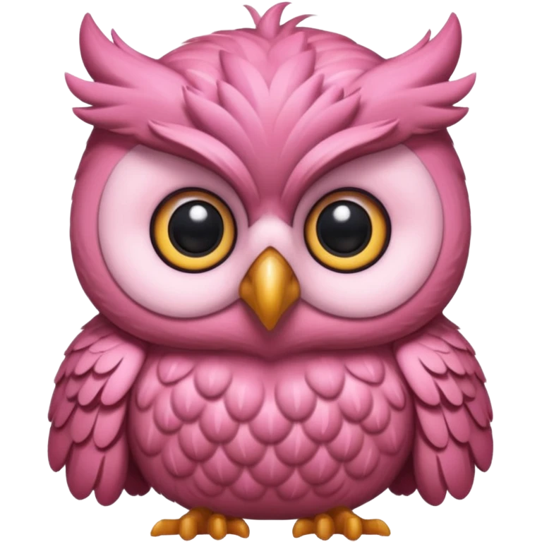 image of a pink owl emoji