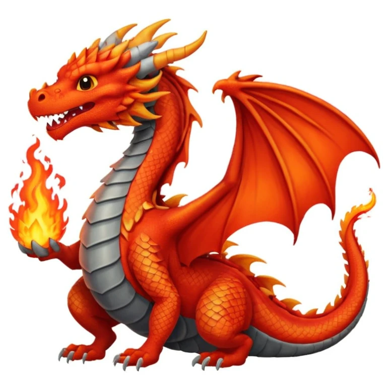 Dragon escupiendo fuego emoji