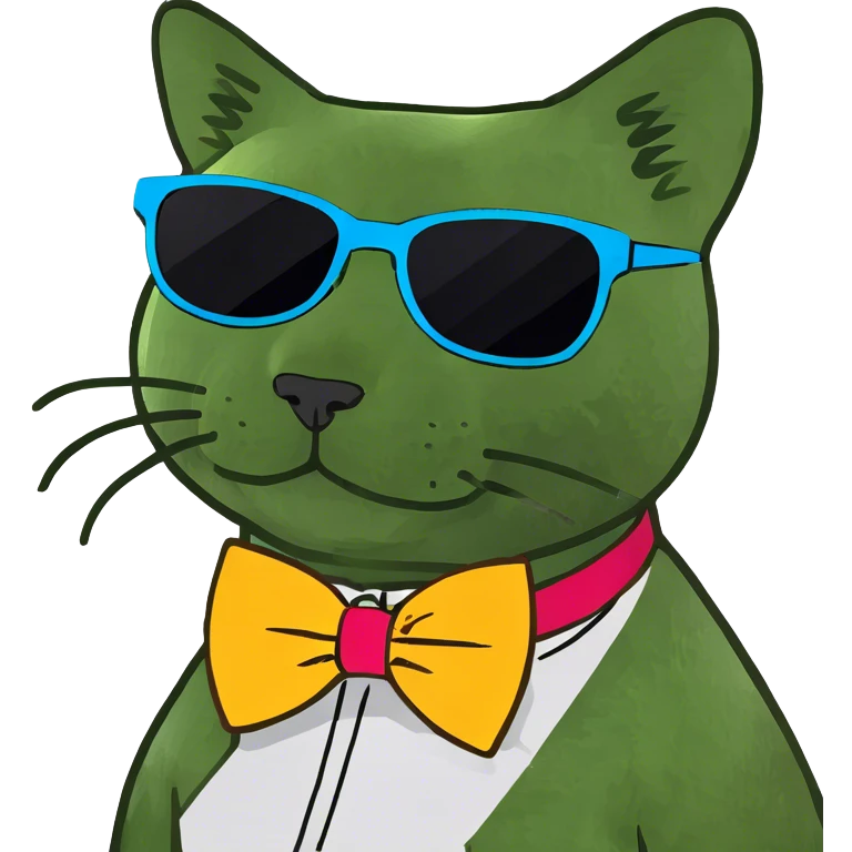 Cat with sunglasses emoji