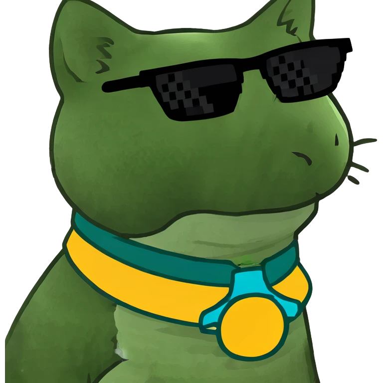 Cat with sunglasses emoji