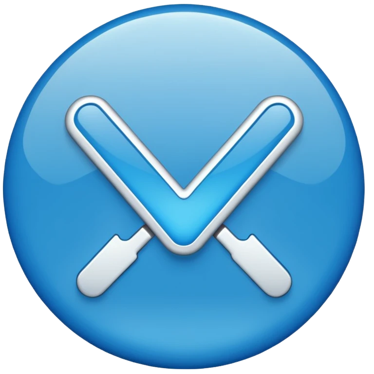 Mavi tık emoji