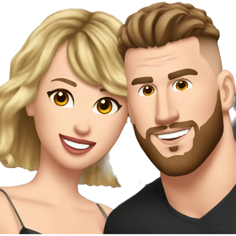 Travis Kelce and Taylor Swifr emoji
