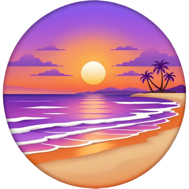 Sunset beach  emoji