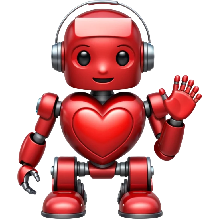 bot with heart emoji