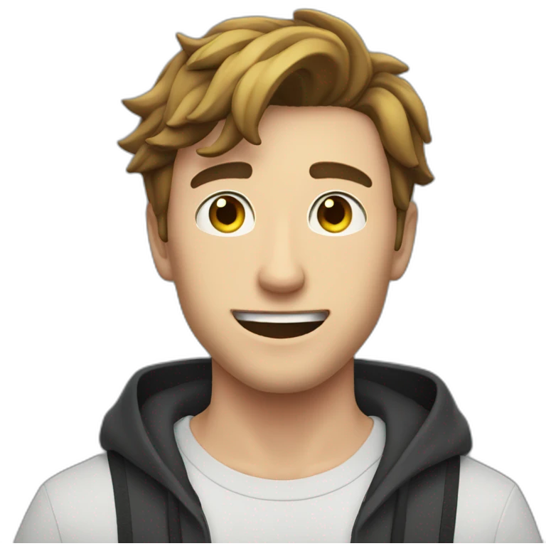 mr beast posing for his thumbnail emoji